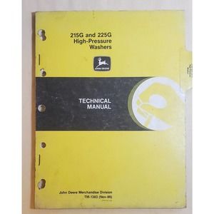 John Deere TM-1383 Technical Manual for Model 215G and 225G Pressure Washers
